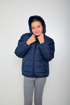 Imagen de Campera de abrigo lisa con piel de nena(art.614)