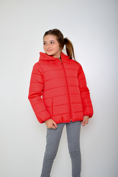 Campera de abrigo lisa con piel de nena(art.614) en internet