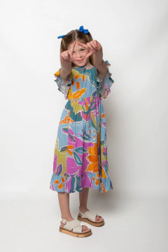 vestido de lino estampado art.926 en internet