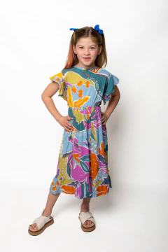 vestido de lino estampado art.926 en internet
