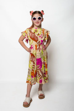 Imagen de vestido de lino estampado art.926