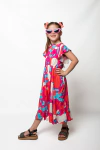 vestido de lino estampado art.926
