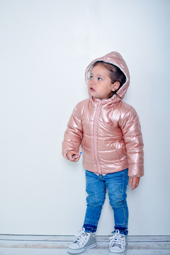 Campera de beba metalizada con piel (art.629)