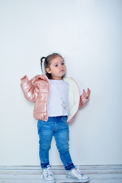 Campera de beba metalizada con piel (art.629) - comprar online
