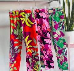 Pantalon de bengalina estampada premium art.902