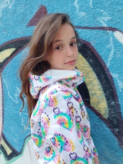 CONJUNTO BATIK CORAZONES ESTAMPADOS DE FRIZA (PANTALON + BUZO) en internet