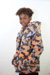 (volvioo) Campera camuflada ideal para nieve premium impermeable con piel (art.620)