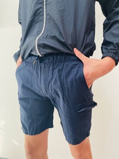 Bermuda cargo de gabardina tipo jogger premium art.912 - tienda online