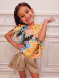 PAISANA DE FIBRANA ESTAMPADA ZAIRA. ART.108 - tienda online