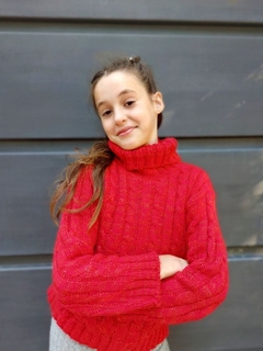 SWEATER POLERA YAZMIN CON OCHITOS FRISADO - comprar online