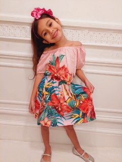 VESTIDO SUIZA CON ESTILO PANON DE RAYON POPLIN PREMIUM. ART. 110 - comprar online