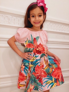 VESTIDO SUIZA CON ESTILO PANON DE RAYON POPLIN PREMIUM. ART. 110 - Kids Store
