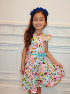 VESTIDO DE ALGODON ESTAMPADO FLOREADO PREMIUM (ART. 139) - tienda online