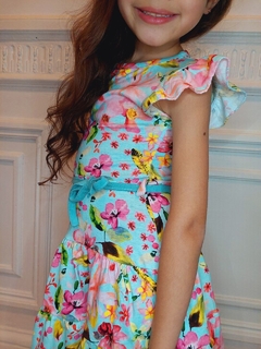 Imagen de VESTIDO DE ALGODON ESTAMPADO FLOREADO PREMIUM (ART. 139)