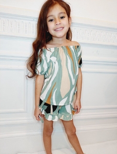 Imagen de conjunto short y paisana de morley estampado art.105