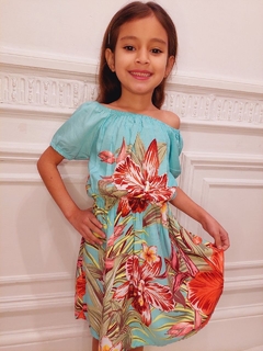 VESTIDO SUIZA CON ESTILO PANON DE RAYON POPLIN PREMIUM. ART. 110
