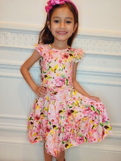 VESTIDO DE ALGODON ESTAMPADO FLOREADO PREMIUM (ART. 139)