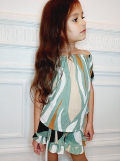 conjunto short y paisana de morley estampado art.105 - comprar online