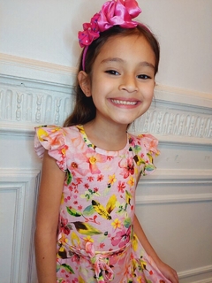 VESTIDO DE ALGODON ESTAMPADO FLOREADO PREMIUM (ART. 139) - Kids Store