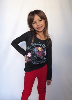 REMERA TIGER CON APLIQUES DE ALGODÓN