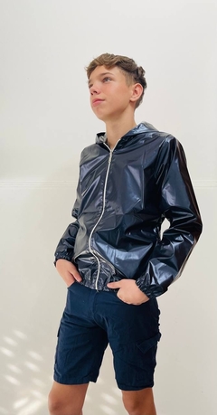 Bermuda cargo de gabardina con pasa cinto y botón art. 917 - comprar online