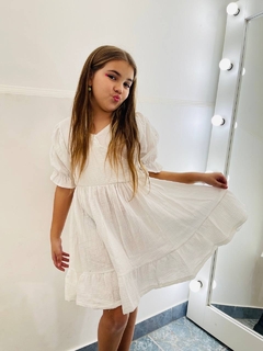 vestido con manguitas algodon premium art. 904 en internet