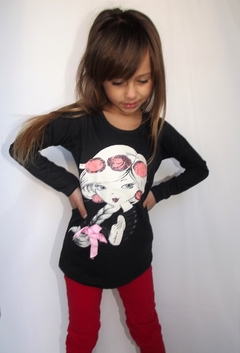 REMERA DE NENA GIRL CON APLIQUE - comprar online