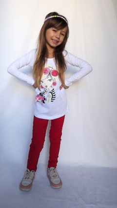 Imagen de REMERA DE NENA GIRL CON APLIQUE