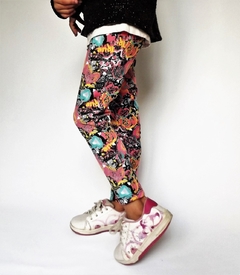 CALZA DE ALGODÓN Y LYCRA CORAZONES - comprar online