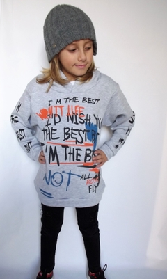 CANGURO OVERSIZE FRISADO GRAFFITI - comprar online