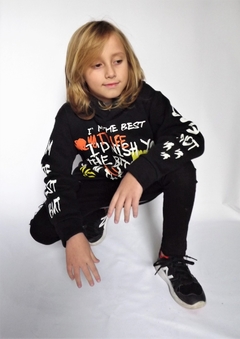 CANGURO OVERSIZE FRISADO GRAFFITI - comprar online