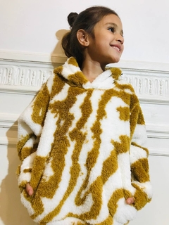 CANGURO TEDDY DE PELUCHE BIFAZ ESTAMPADO (1) - comprar online