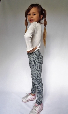 CALZA DE ALGODÓN Y LYCRA MILITAR PRINT