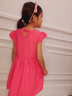 VESTIDO DE CREP CON APLIQUE(ART. 128)