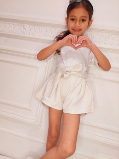 SHORT DE LINO CON LAZO EGIPTO (ART. 133) - comprar online