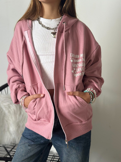 Campera de frisa LOVE de nena - tienda online