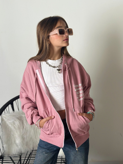 Campera de frisa LOVE de nena - comprar online