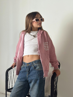 Campera de frisa LOVE de nena - tienda online