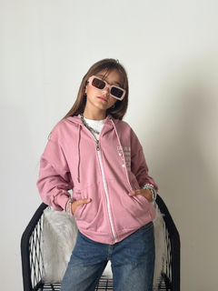 Campera de frisa LOVE de nena - comprar online