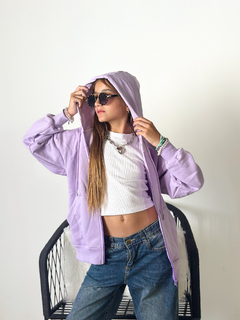 Campera de frisa LOVE de nena - tienda online