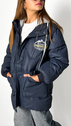 Campera IMPORTADA con piel por dentro de nena EPODSIDLKN (incluye guantes)