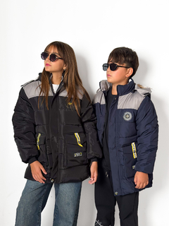 Campera IMPORTADA combinada de VARON con piel por dentro