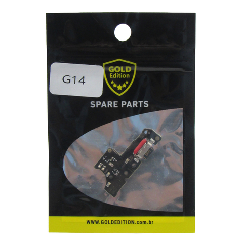 Placa de Carga Gold Edition Para Moto G14