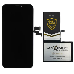 Frontal Tela Vivid Para iPhone X + Bateria Gold Edition GE-863