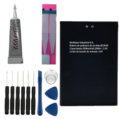 Kit Reparo + Bateria Bcs055 Para Multilaser MS60F P9055 / P9056 / P9057