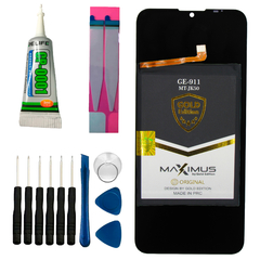 Tela Frontal Display + Bateria Gold JK50 Para Moto G9 play + Kit Reparo