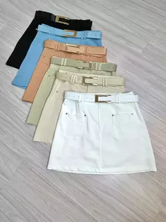 Short Saia Bolso Frontal C/Cinto na internet