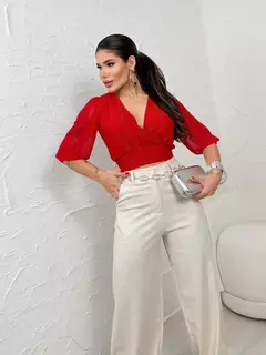 Blusa Tule Lurex Lastex - comprar online