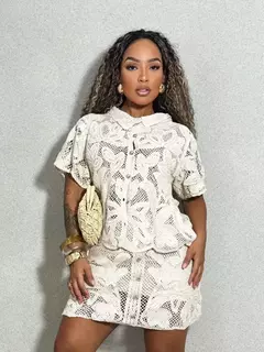 Imagem do Conjunto Saia e Blusa de Crochê