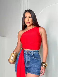 Blusa LoL Unilateral Fivela Dourada 4655